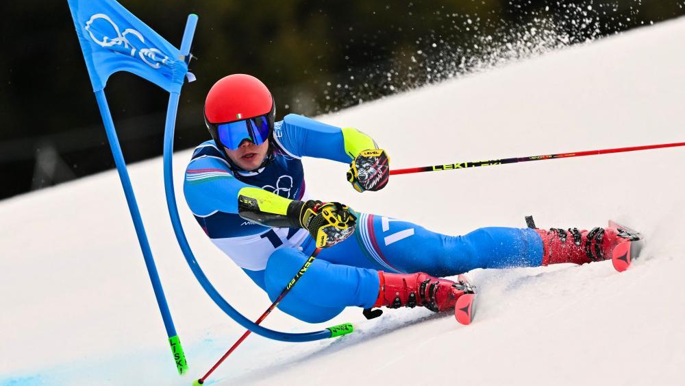 Alex Vinatzer ging aufs Ganze. © APA/afp / FABRICE COFFRINI