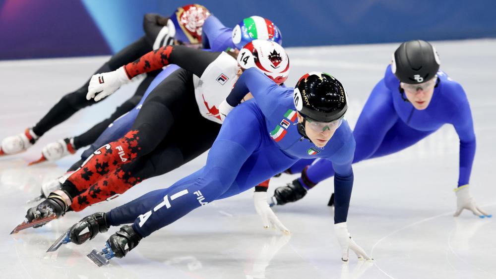 Arianna Fontana ist im Finale an einer Medaille vorbeigeschrammt. © ANSA / ROBERT GHEMENT