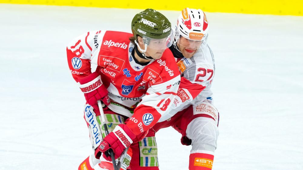 Bryce Misley & Co. treffen auf den EC KAC. © Vanna Antonello