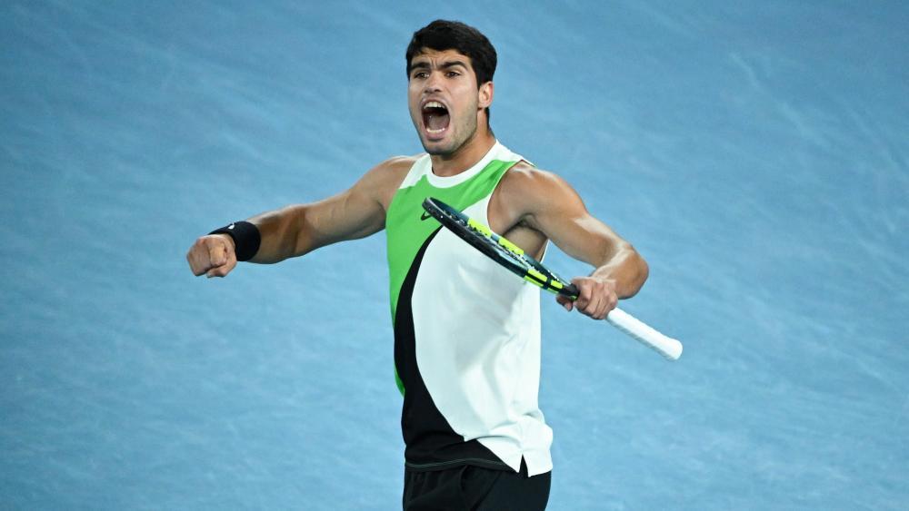 Carlos Alcaraz gewinnt die Australian Open. © ANSA / JAMES ROSS