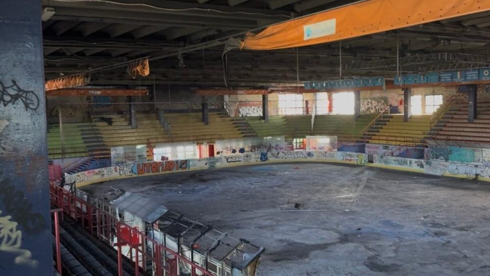 Das Stadion „Agorá“ in Mailand gleicht derzeit einer Ruine.