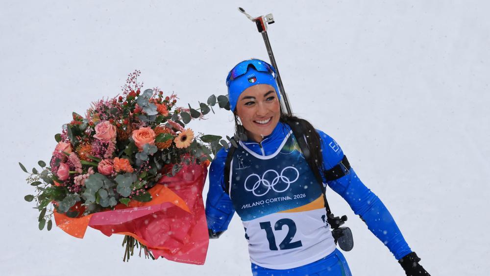 Dorothea Wierer hat sich von der Biathlon-Bühne verabschiedet. © ANSA / PIERRE TEYSSOT
