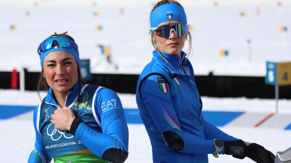 Dorothea Wierer und Hannah Auchentaller erwischten einen gebrauchten Tag. © Felice Calabro'