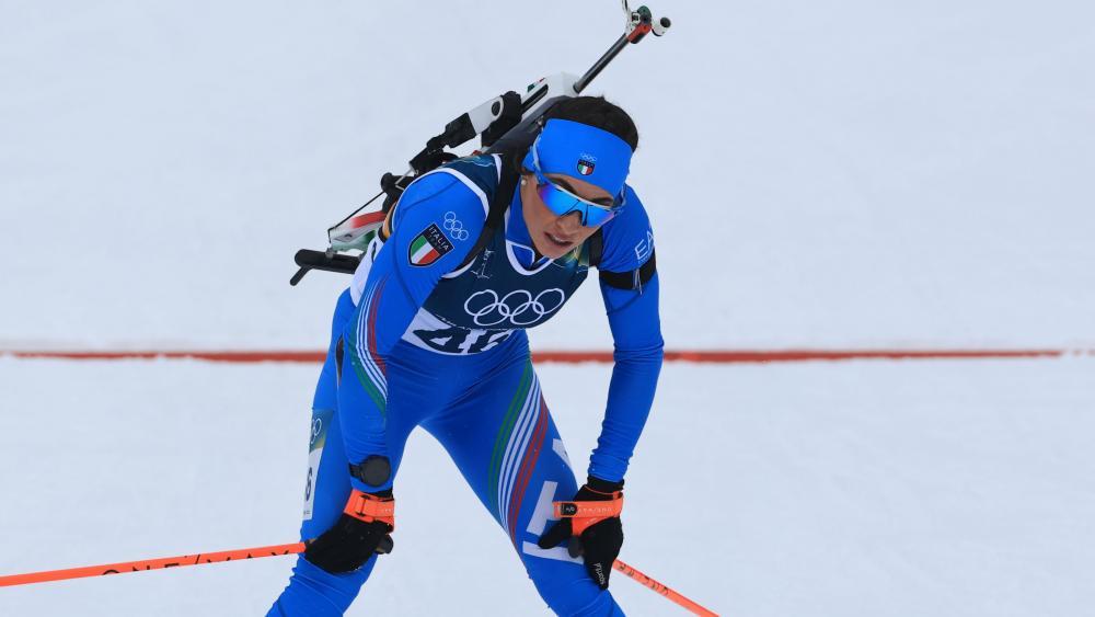 Dorothea Wierer war geschlagen. © ANSA / PIERRE TEYSSOT