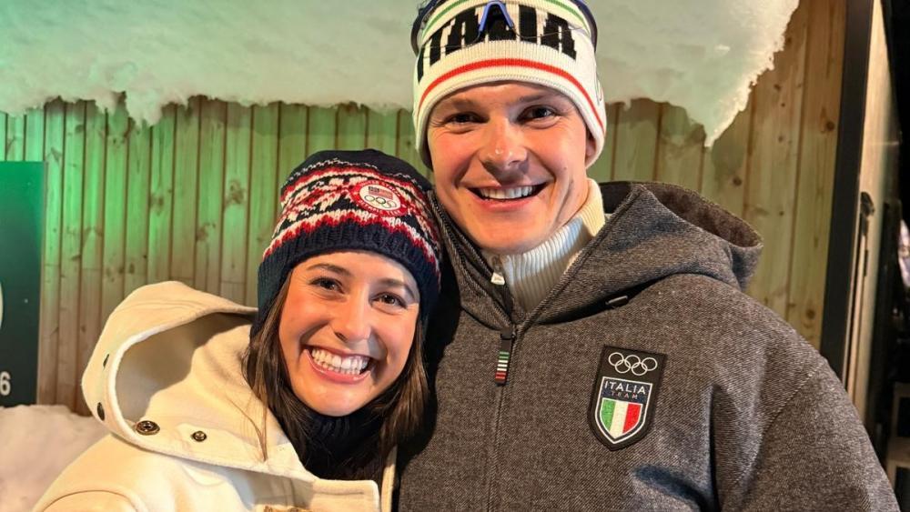 Ein glückliches Rodel-Paar: Emily und Dominik Fischnaller. © privat