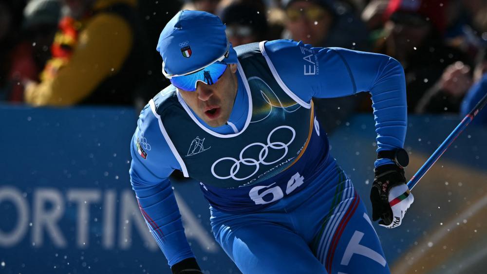 Federico Pellegrino hat die Bronzemedaille im Team-Sprint erobert. © APA/afp / JAVIER SORIANO