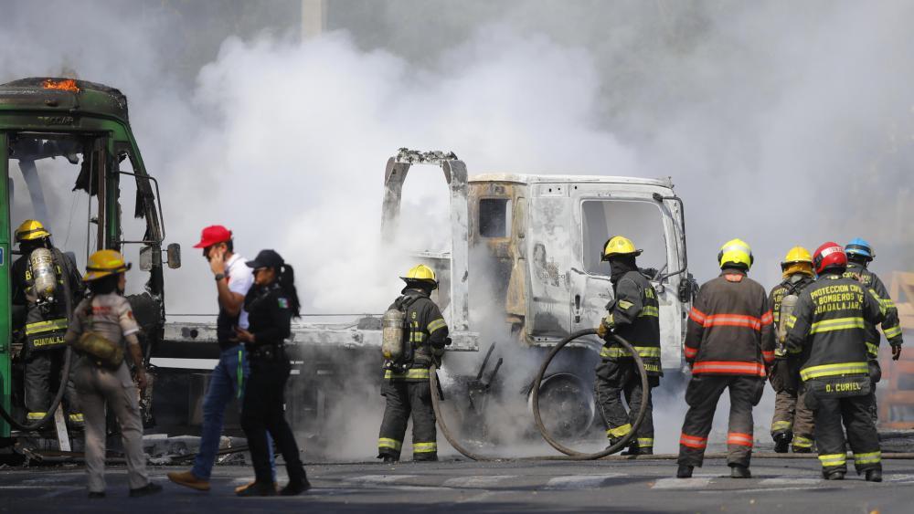 In Mexiko gibt es schwere Unruhen, geschürt von den Drogen-Kartellen. © ANSA / Francisco Guasco