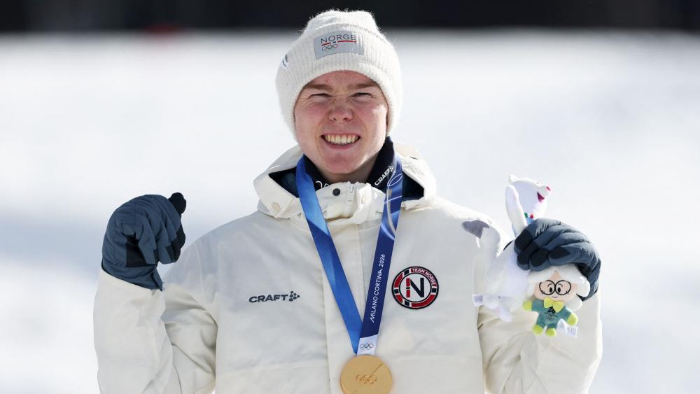 Jens Luraas Oftebro hat Gold gewonnen. © APA/afp / ANNE-CHRISTINE POUJOULAT