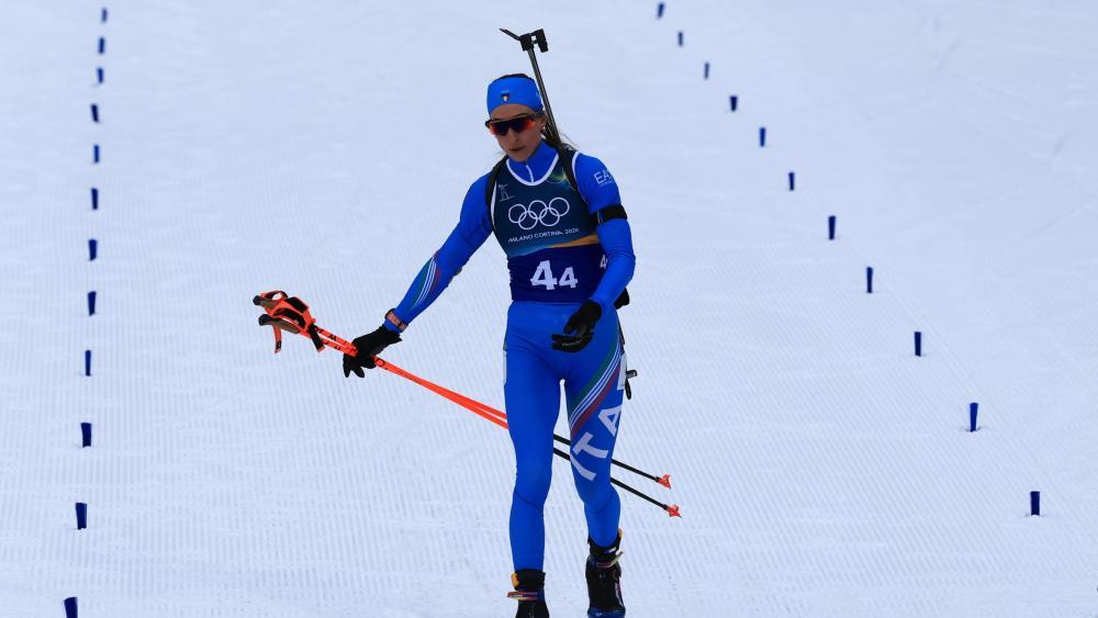 Lisa Vittozzi gehört im Massenstart von Antholz zu den Favoritinnen. © ANSA / PIERRE TEYSSOT