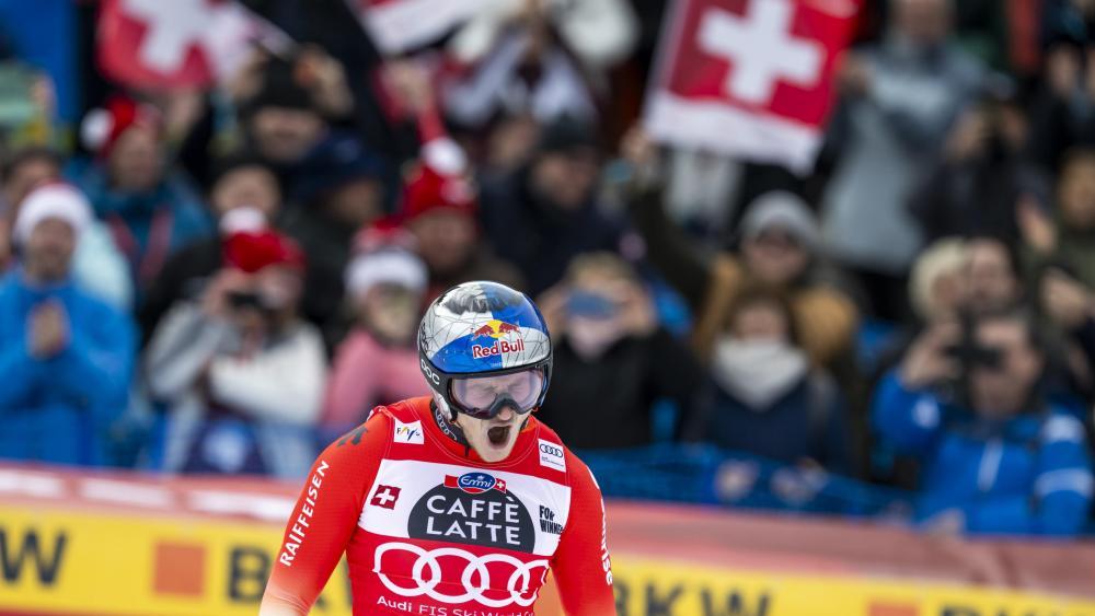 Marco Odermatt schlug in Garmisch zurück. © ANSA / PETER SCHNEIDER