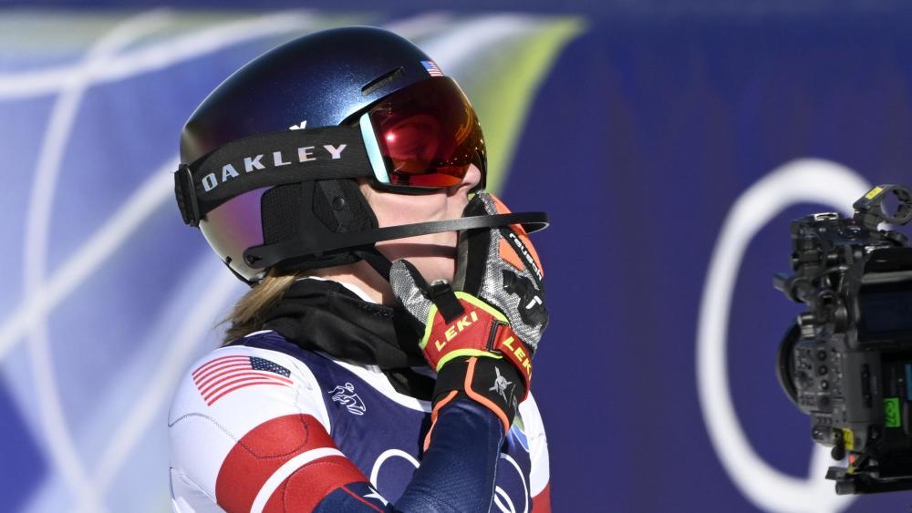 Mikaela Shiffrin holte Slalom-Gold. © ANSA / DANIEL DAL ZENNARO