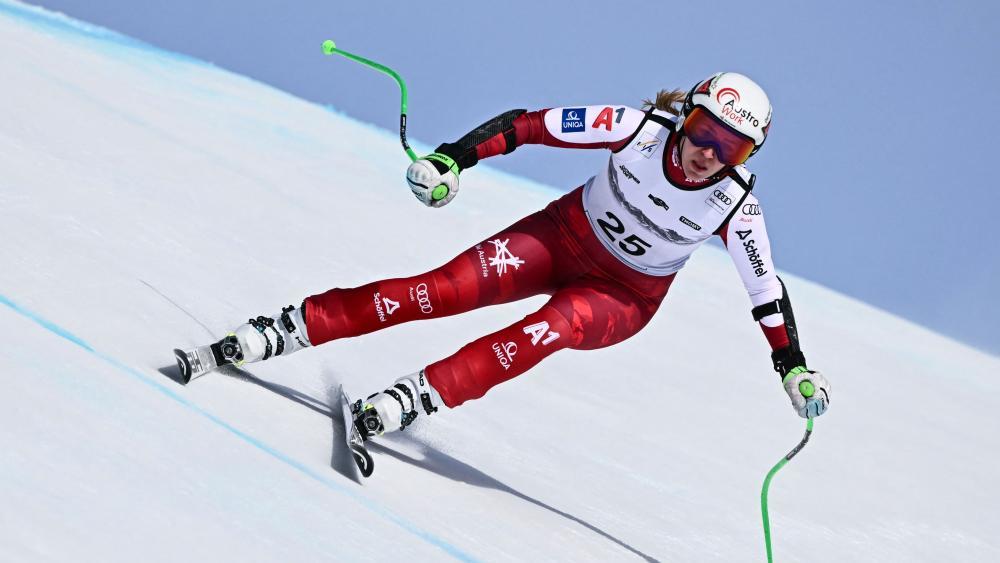 Nadine Fest triumphierte im Sarntal. © APA/afp / FABRICE COFFRINI