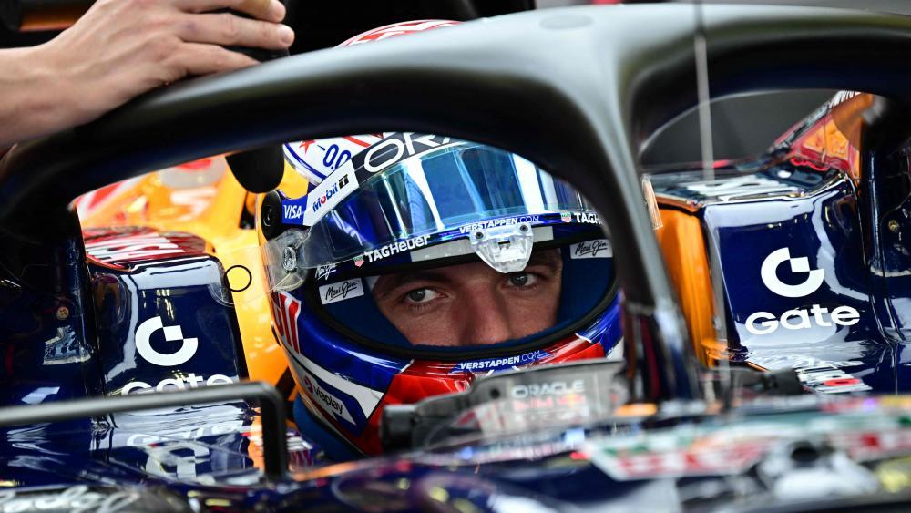Red-Bull-Pilot Max Verstappen in Bahrain. © APA/afp / GIUSEPPE CACACE