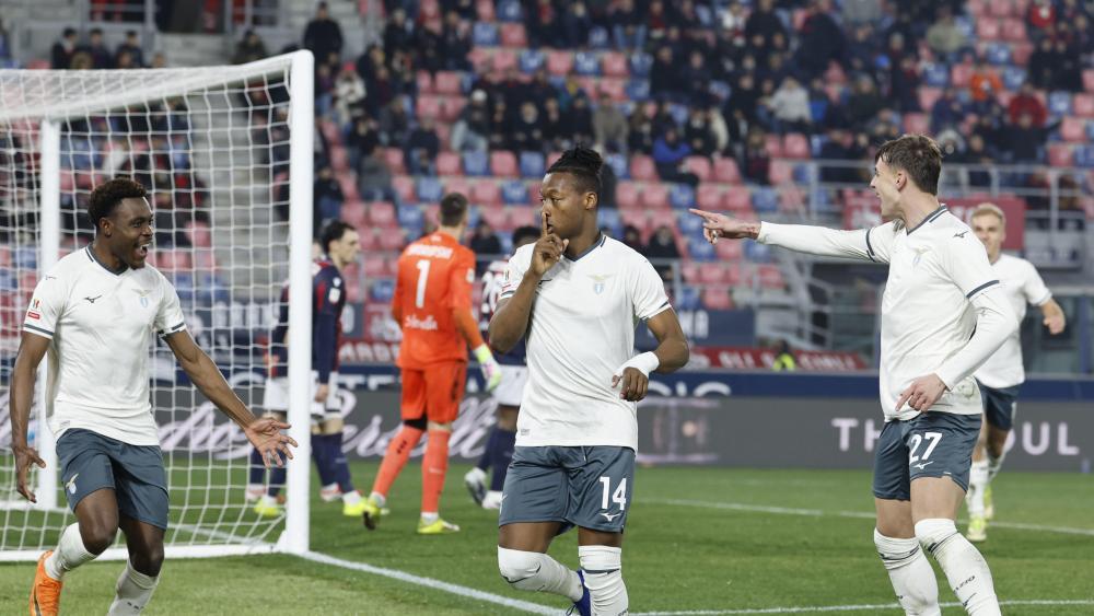 Tijjani Noslin  glich für Lazio gegen Bologna aus. © ANSA / SERENA CAMPANINI