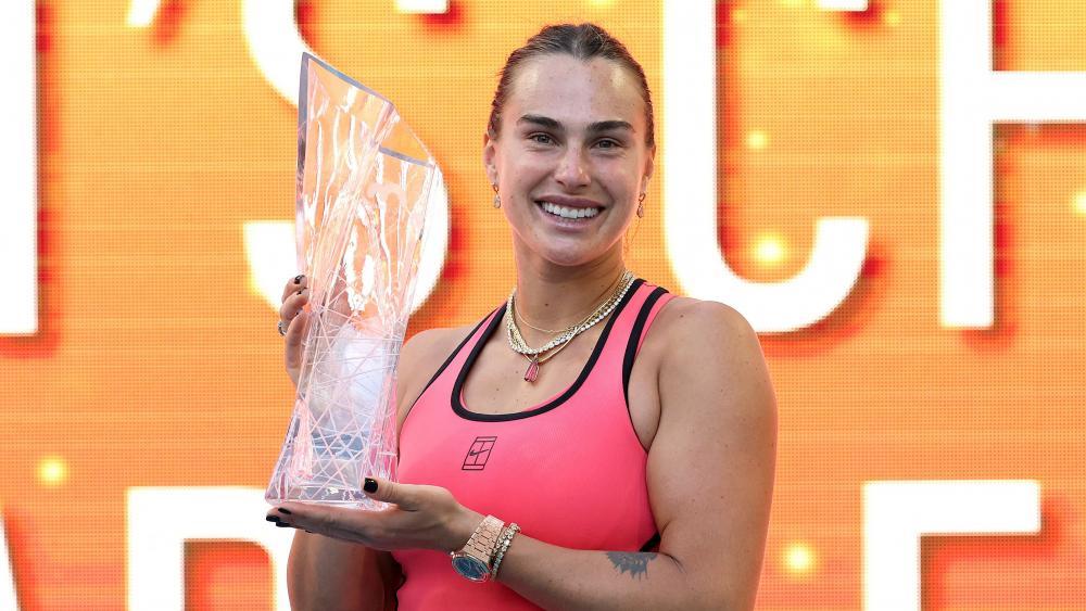 Aryna Sabalenka triumphierte in Miami. © APA / MATTHEW STOCKMAN