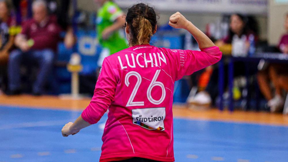 Brixen-Torfrau Francesca Luchin hielt den Sieg fest und erzielte sogar einen Treffer.