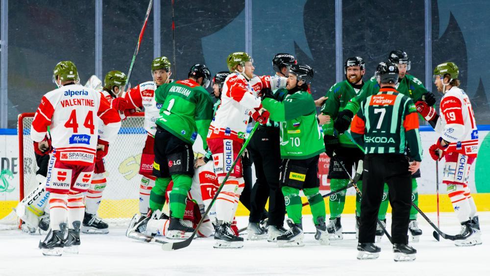 Der HC Bozen war in Laibach auf verlorenem Posten. © Filip Barbalic