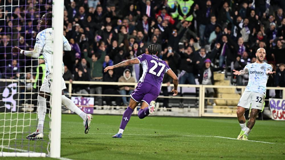 Die Fiorentina glich gegen Inter aus. © ANSA / CLAUDIO GIOVANNINI