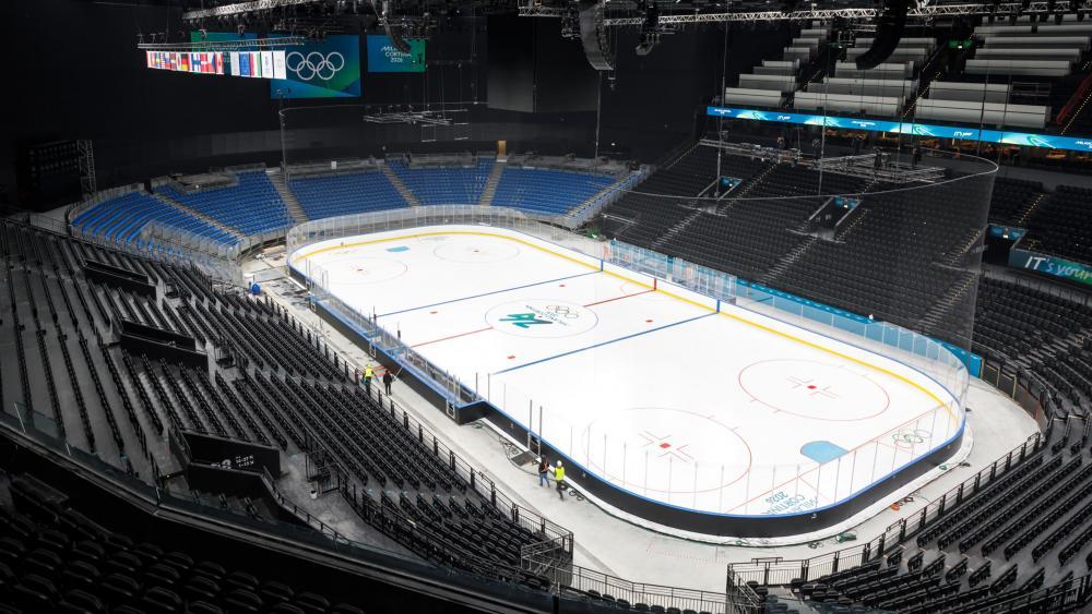 Die neue Santa Giulia Ice Hockey Arena in Mailand war Gaststätte der Olympischen Spiele 2026. © ANSA / Ufficio stampa