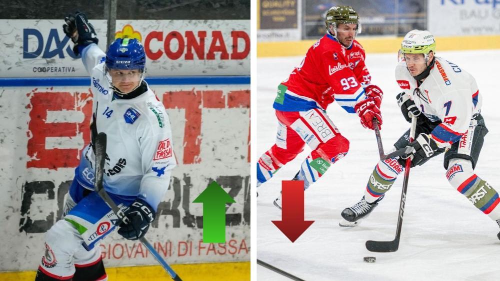 Die neuen Auf- und Absteiger sind da. © Matthäus Kostner / Fassa Falcons