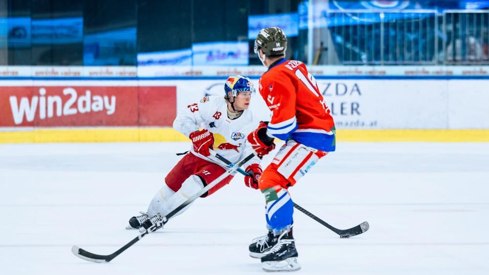 Die Red Bull Juniors besiegten Gröden zum Auftakt. © Red Bull Eishockey Akademie / Karpaviciute