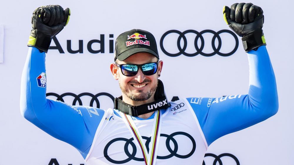 Dominik Paris feierte am Samstag seinen 25. Sieg im Skiweltcup. © ANSA / JEAN-CHRISTOPHE BOTT