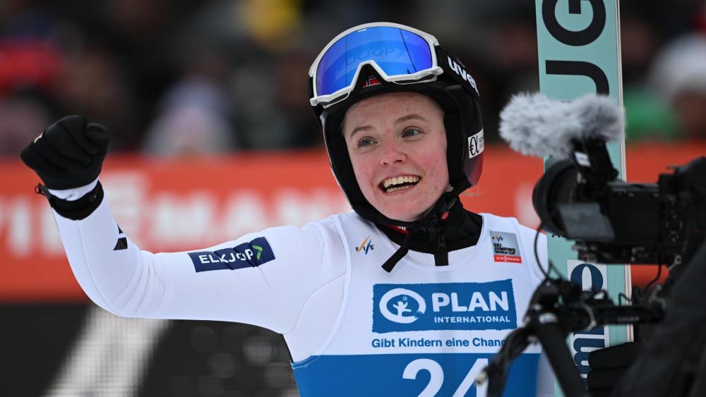 Eirin Maria Kvandal hat in Vikersund am Samstag triumphiert. © ANSA / FABIAN STRAUCH