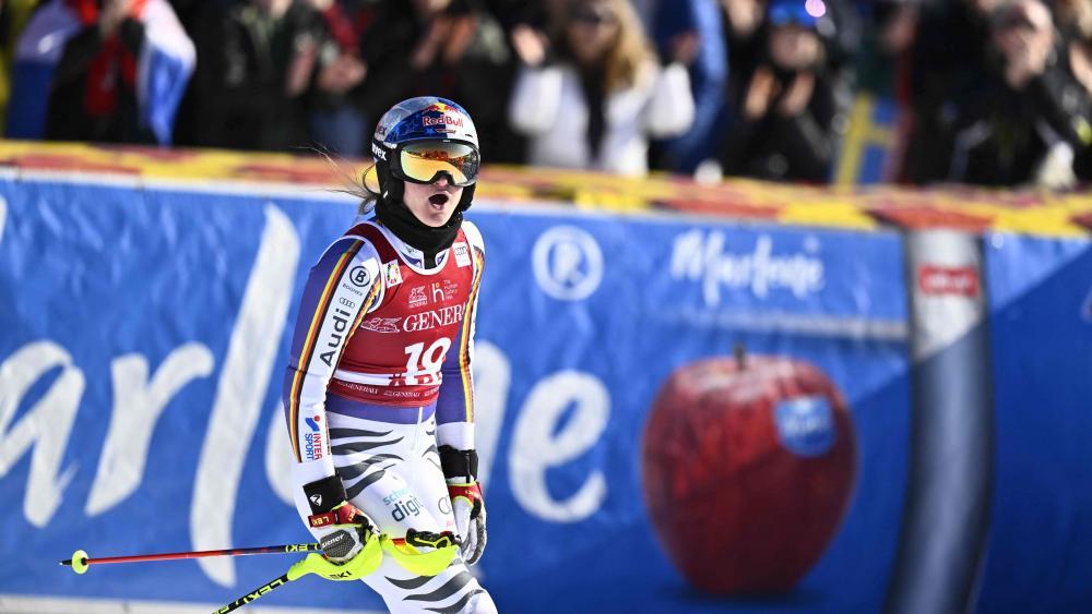 Emma Aicher sorgt weiter für Furore. © APA/afp / PONTUS LUNDAHL