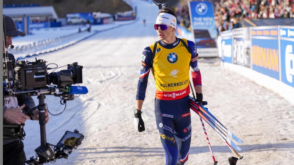 Èric Perrot ist der neue Gesamtweltcupsieger. © ANSA / HEIKO JUNGE