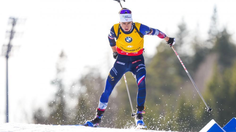 Eric Perrot war der beste Biathlet in dieser Saison. © ANSA / HEIKO JUNGE