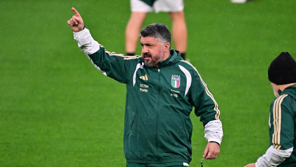 Gennaro Gattuso, Trainer der Squadra Azzurra. © ANSA / MICHELE MARAVIGLIA