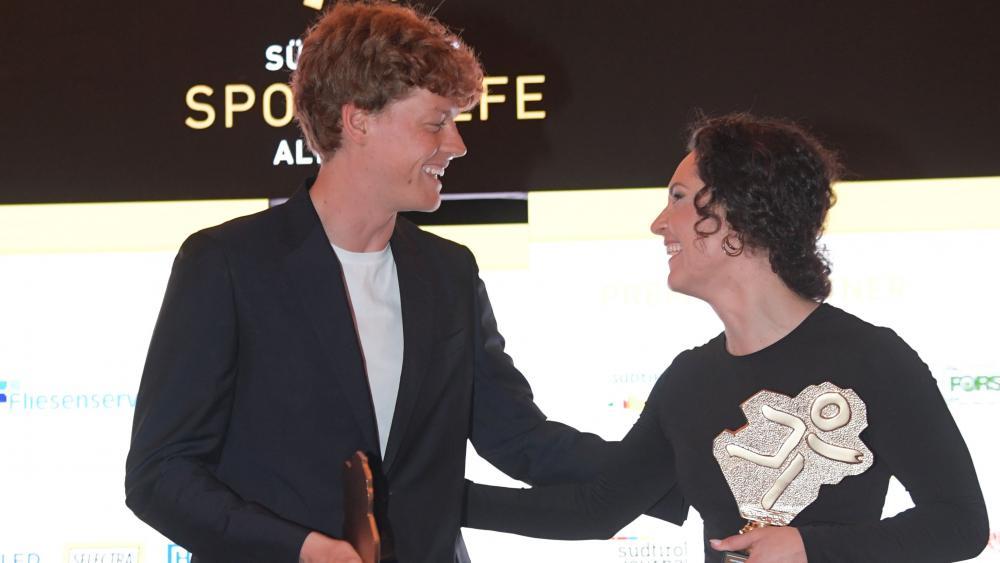 Jannik Sinner und Evelin Lanthaler gewannen die Wahl im vergangenen Jahr.