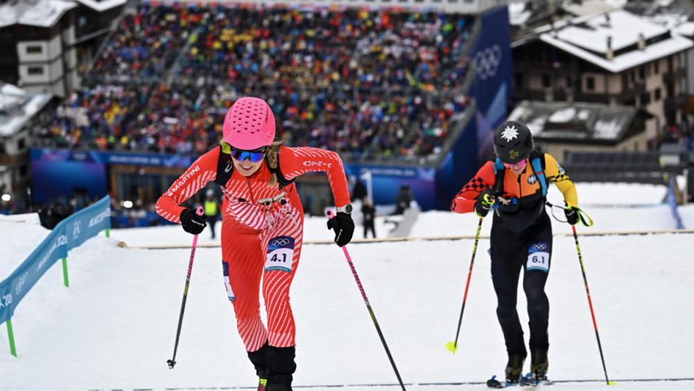 Johanna Hiemer hat – gemeinsam mit Paul Verbnjak – das erste Rennen der diesjährigen Marmotta Trophy gewonnen. © APA/AFP / FABRICE COFFRINI
