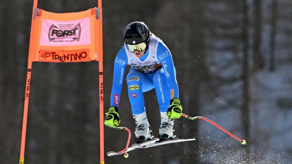 Laura Pirovano hat ihr Ski-Märchen fortgesetzt. © APA/afp / ANDREAS SOLARO