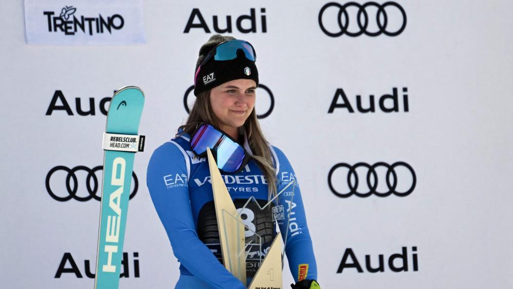 Laura Pirovano schrieb ein Ski-Märchen. © APA/afp / ANDREAS SOLARO