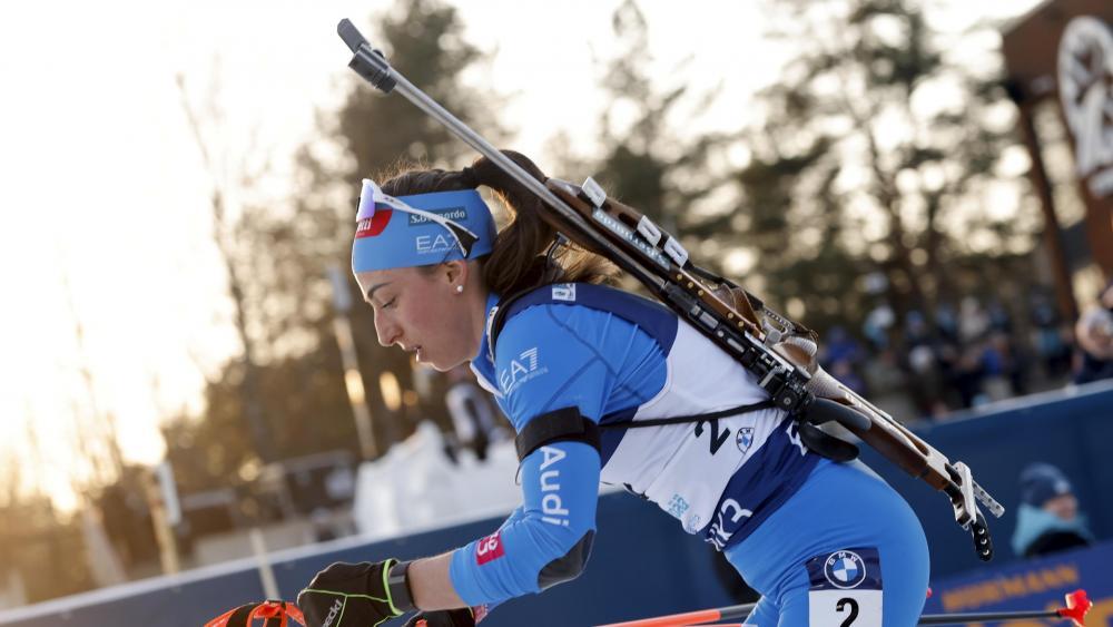 Lisa Vittozzi geht für Italien den Start. © ANSA / TOMS KALNINS