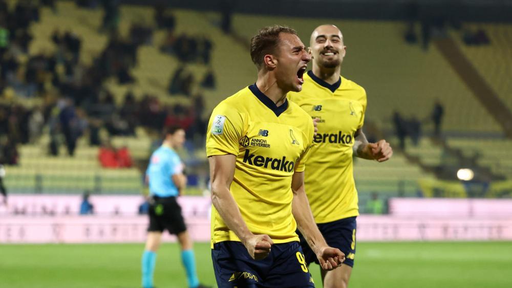 Manuel De Luca (vorne) traf doppelt für Modena. © FC Modena