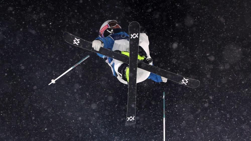 Maria Gasslitter stand am Freitagabend im Big-Air-Finale. © ANSA / SERGEI ILNITSKI