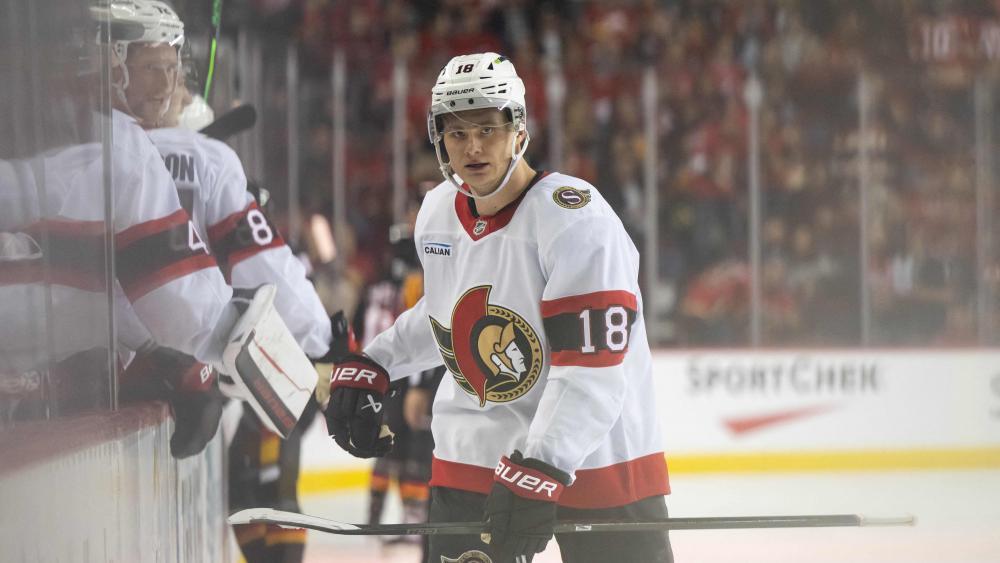 Ottawa-Stürmer Tim Stützle hat einen Lauf. © APA / BRETT HOLMES