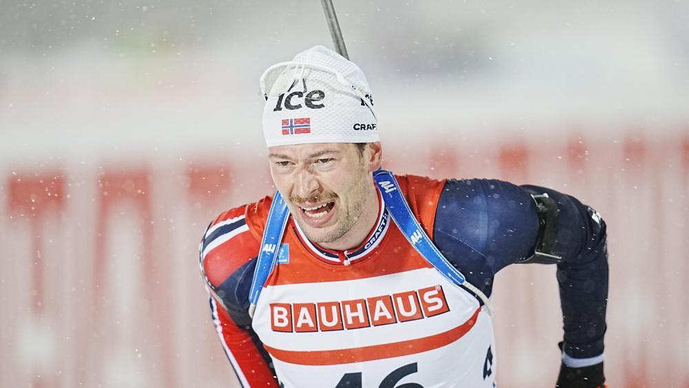 Sturla Holm Laegreid greift an. © ANSA / BJOERN LARSSON ROSVALL