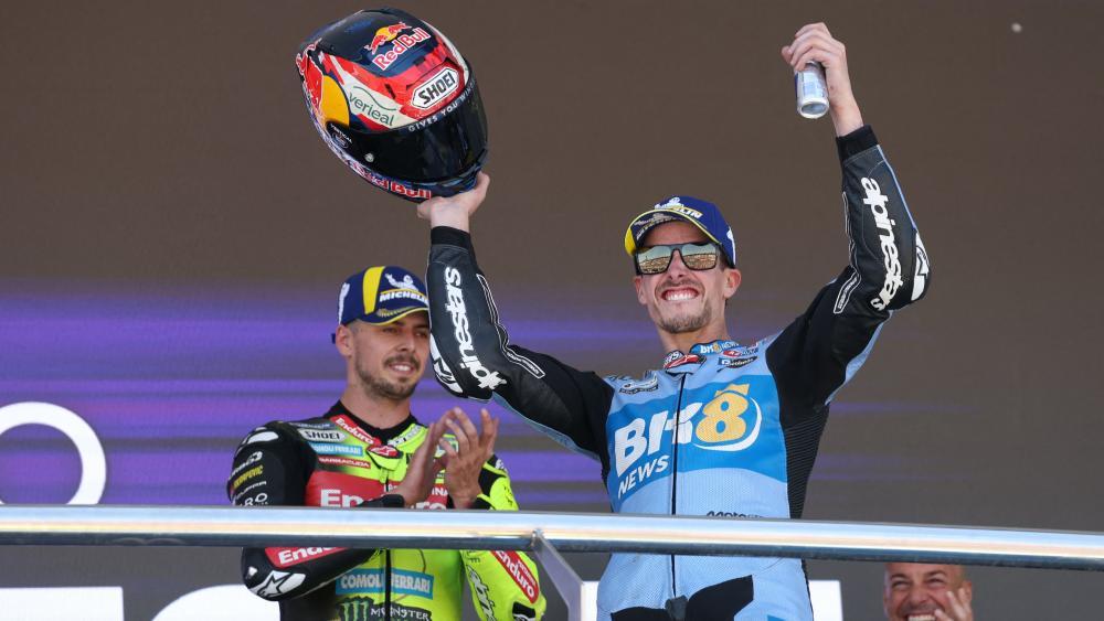 Alex Marquez hat den GP von Jerez gewonnen. © APA/afp / PIERRE-PHILIPPE MARCOU