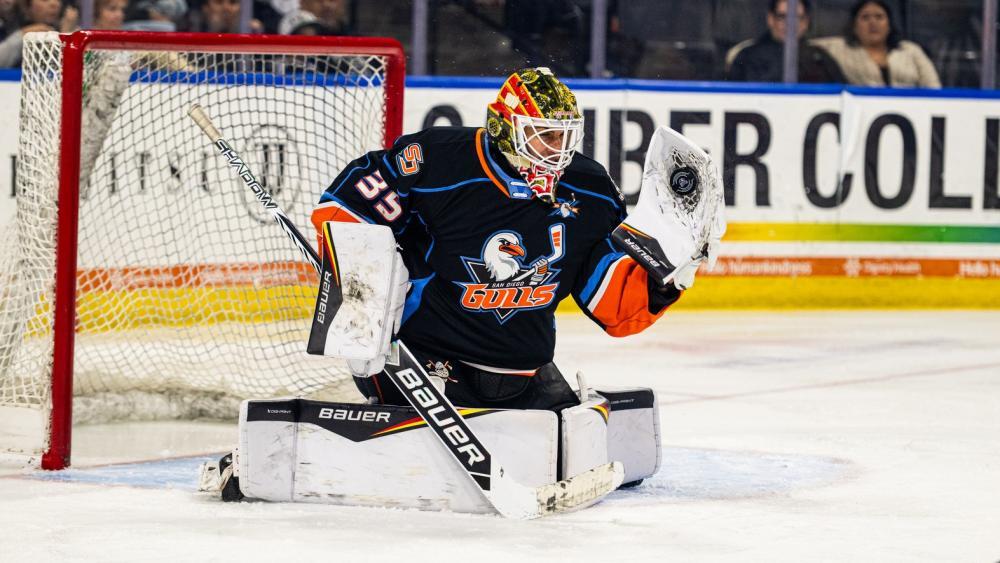 Damian Clara hat ein perfektes Saisondebüt für die San Diego Gulls hinter sich. © Social Media / San Diego Gulls