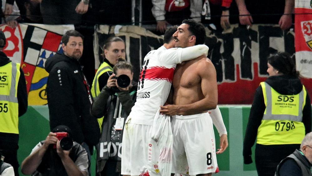 Der VfB Stuttgart träumt von der Titelverteidigung. © APA/afp / THOMAS KIENZLE