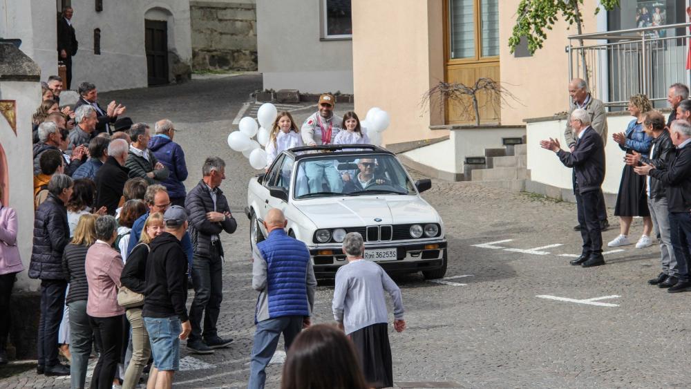 Emanuel Perathoner wurde in seiner Heimat herzlich empfangen.