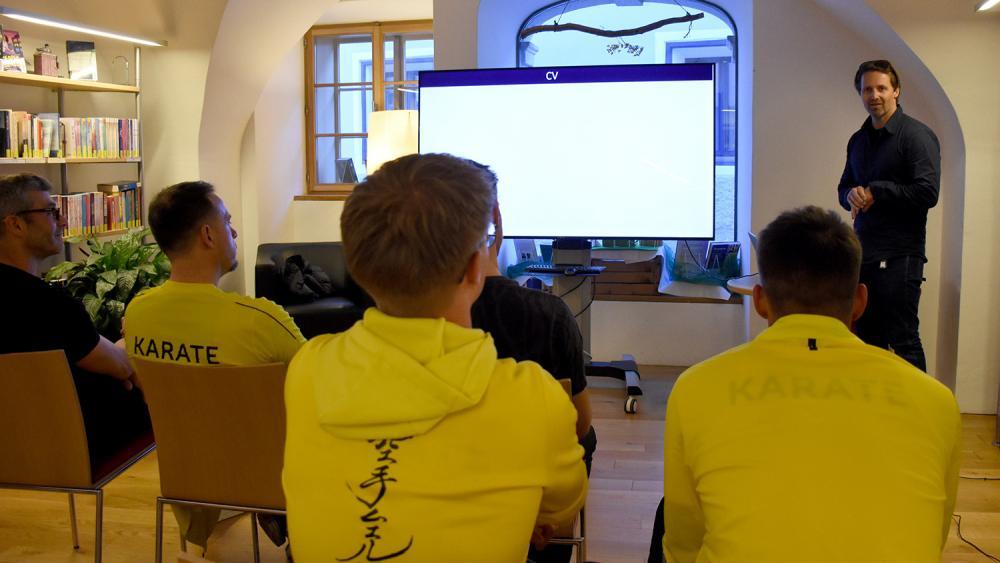 Ernährungswissenschaftler Gert Königsrainer hielt einen Vortrag.