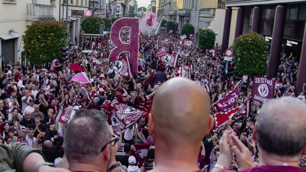 Großer Jubel in Arezzo. © Facebook / SS Arezzo