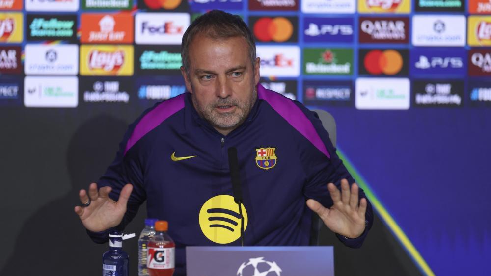 Hansi Flick war nach dem Aus gegen Atletico Madrid angefressen. © ANSA / Kiko Huesca