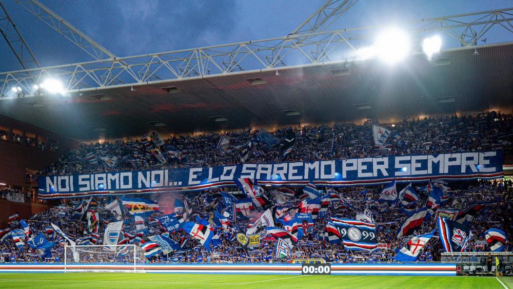 Im Marassi-Stadion warten rund 25.000 Sampdoria-Fans auf den FC Südtirol. © U.C. Sampdoria