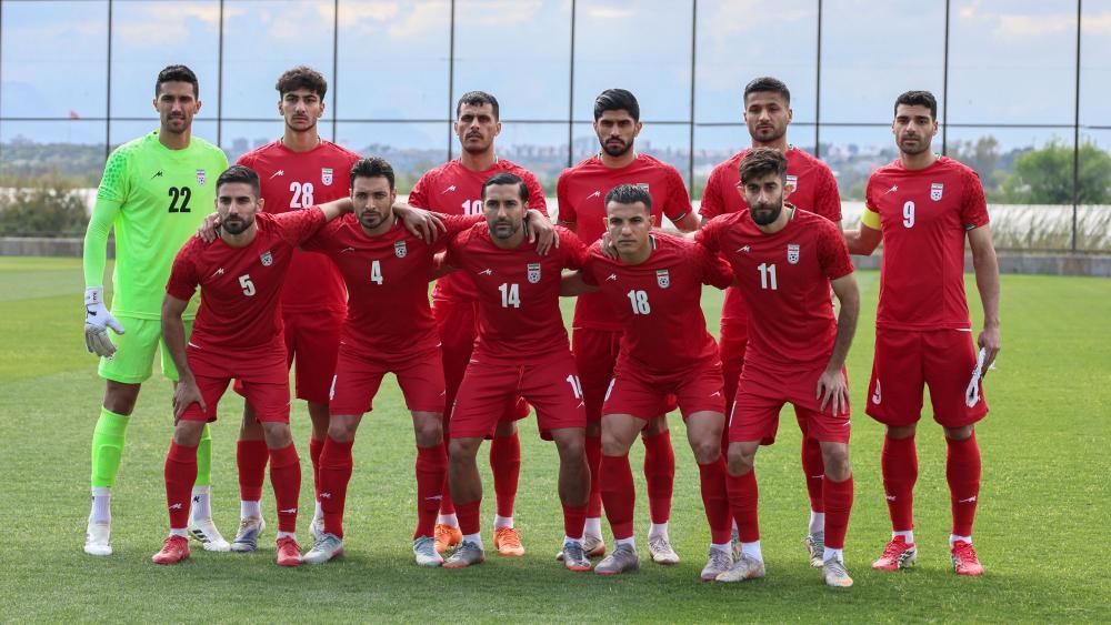 Irans Nationalteam, hier vor einem Freundschaftsspiel Ende März gegen Costa Rica. © APA/afp / ADEM ALTAN