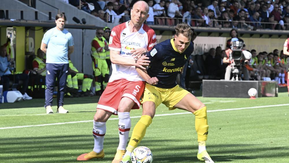 Manuel De Luca (rechts) blieb im Drusus-Stadion blass. © DLife/Luca Ognibene
